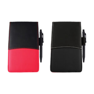 libreta promocional con pluma y calculadora